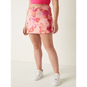 Victoria's Secret Pink Cotton V CROSSOVER SKORT Small Tie dye